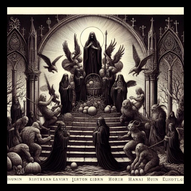 Gothic easter themed art