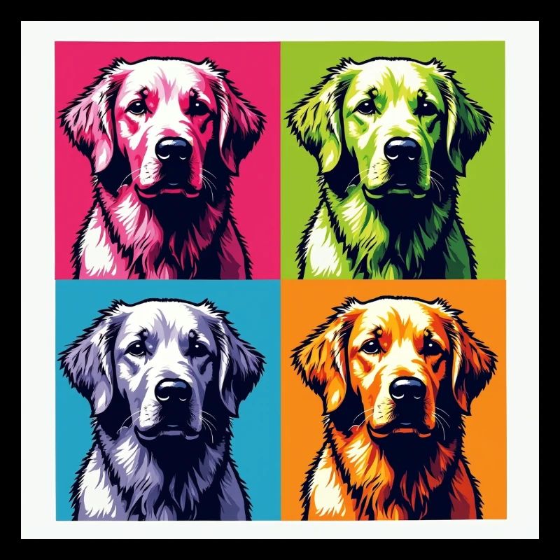 Pop Art Golden Retriever