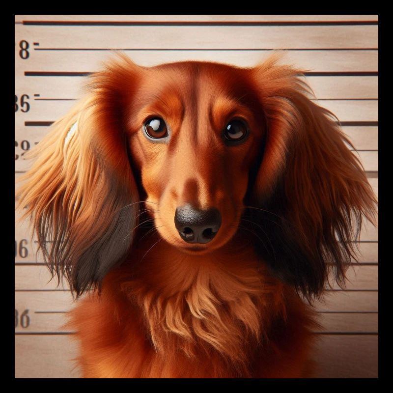 Mugshot Dachshund