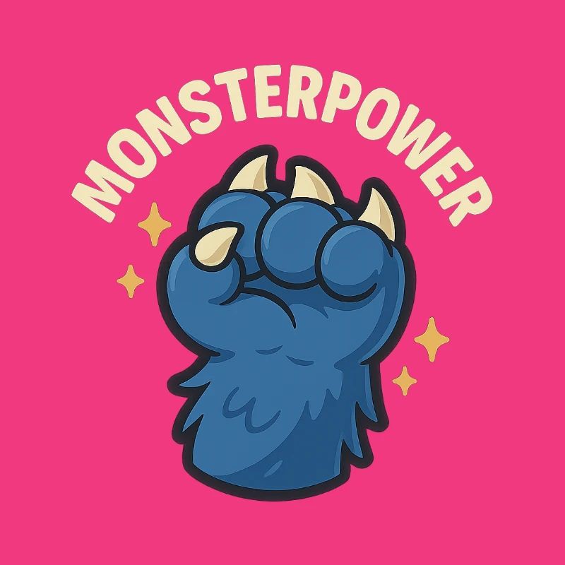 Monstersymbol mit kraftvollem Design