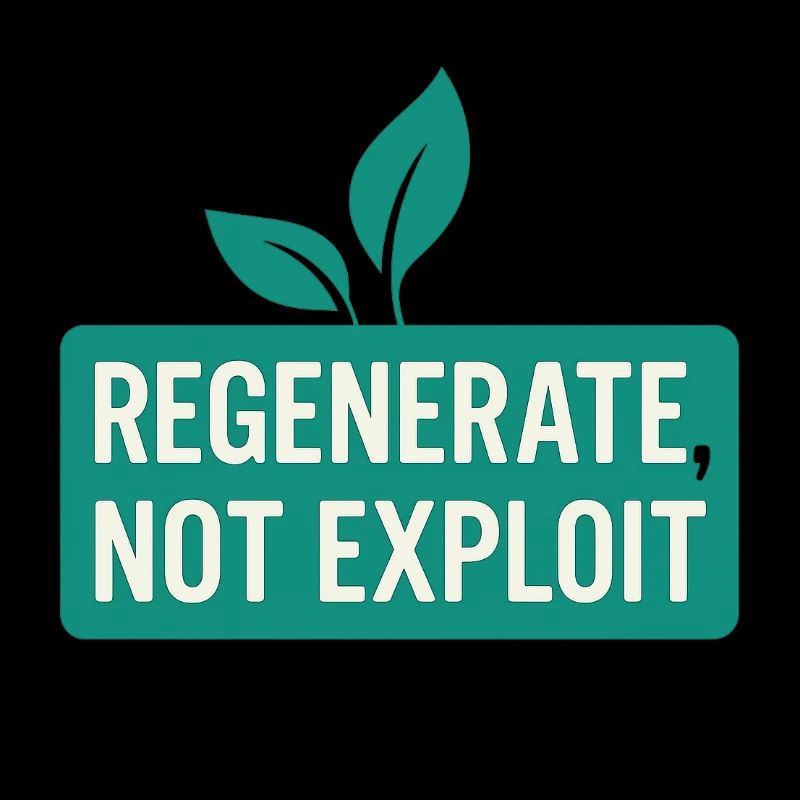 Régénérer, pas exploiter – Eco Message