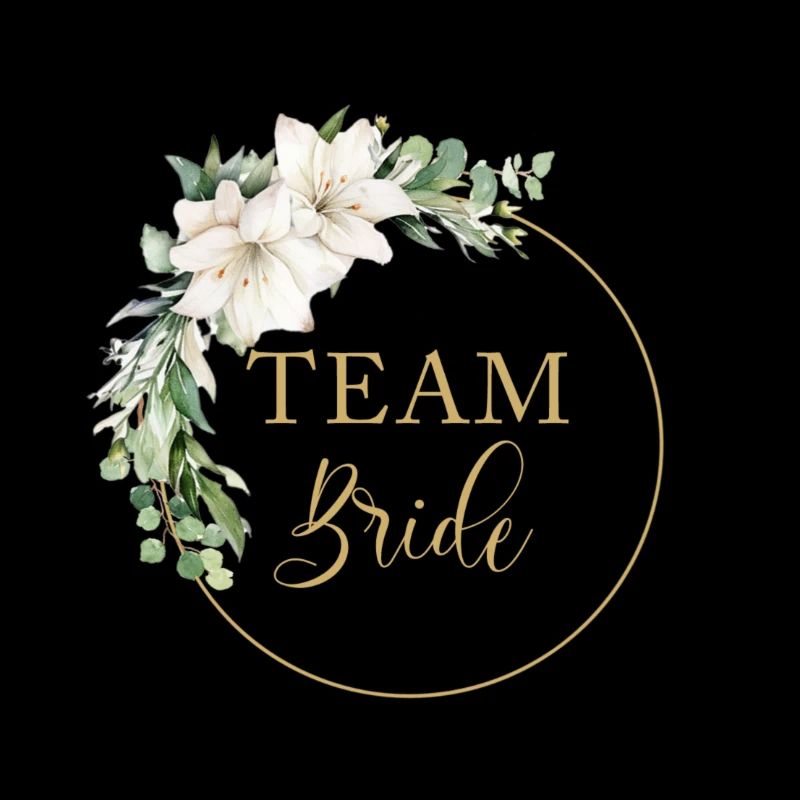 Team Bride! Eucalyptus Kranz, personalisierbar
