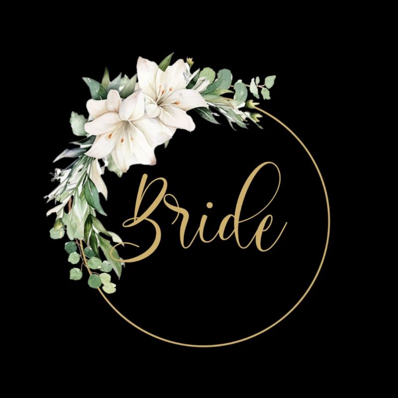 Team Bride! Eucalyptus Kranz, personalisierbar