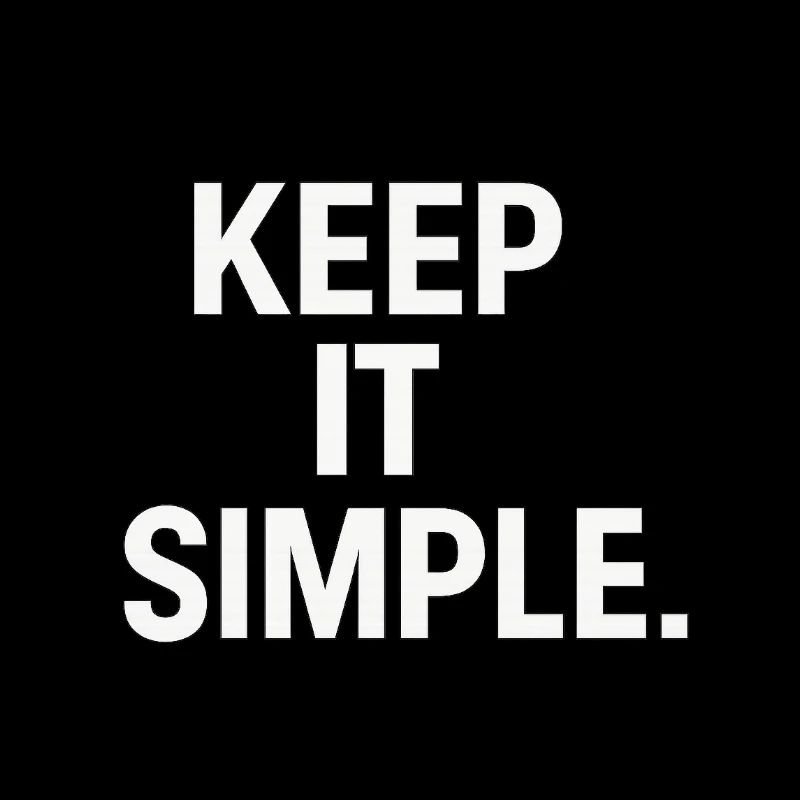Déclaration minimaliste de garde ça simple