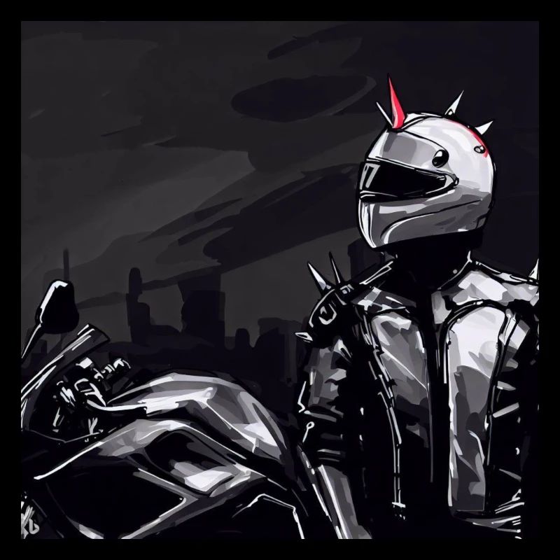 Motorcycle Pencil Drawing