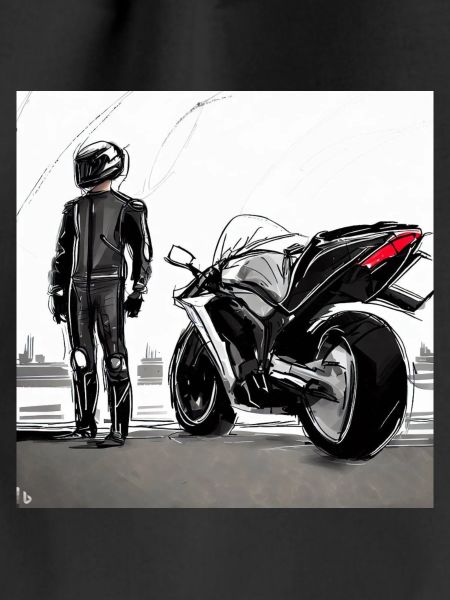 Motorcycle Pencil Drawing