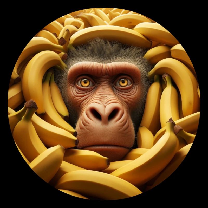 Singe aux bananes