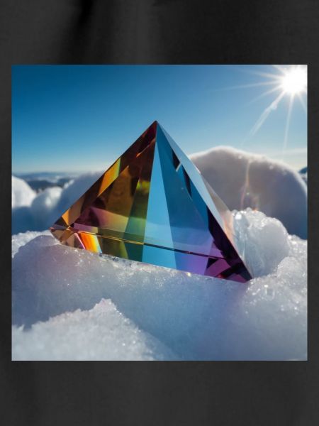 Rainbow crystal prism. Captivating,eye-catching