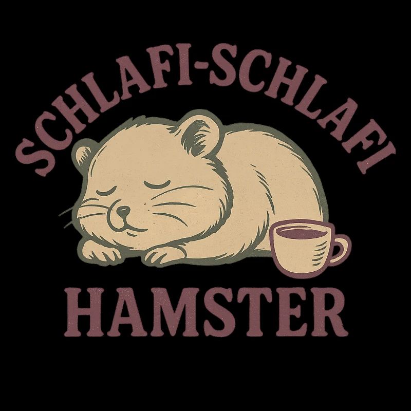 Schlafi-Schlafi Hamster – Schlafendes Hamsterdesig