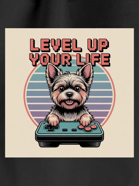 Cute Retro Gamer Dog