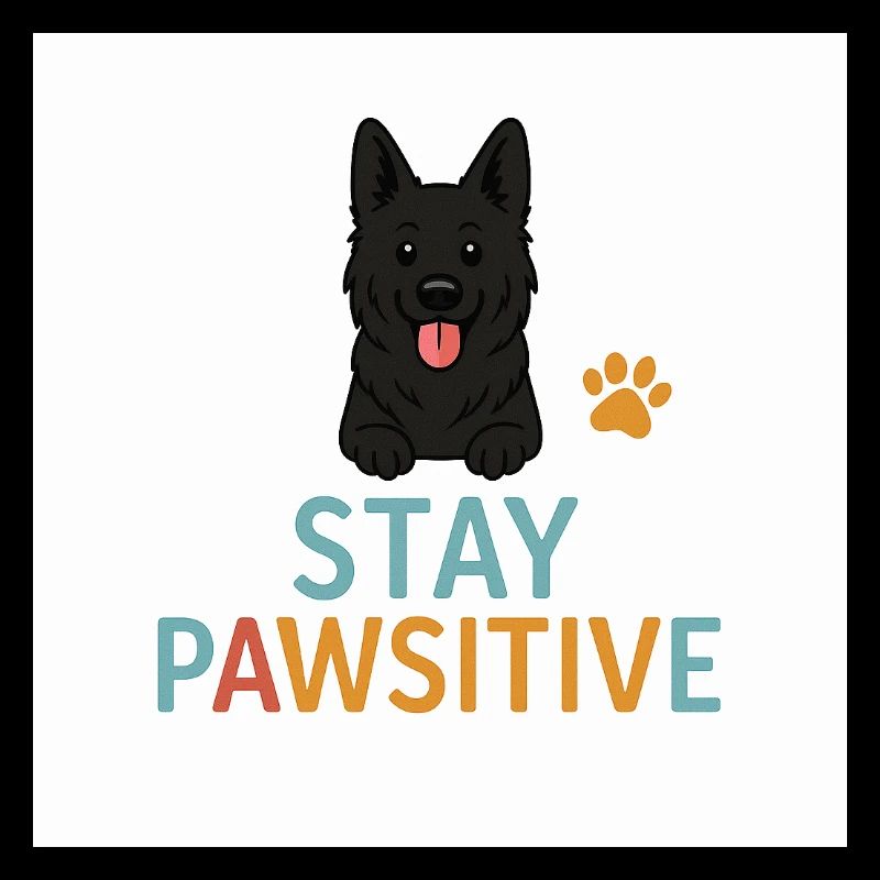 Stay Pawitive Hundemotiv