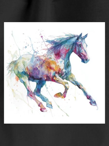 Lebendiges Aquarellpferd