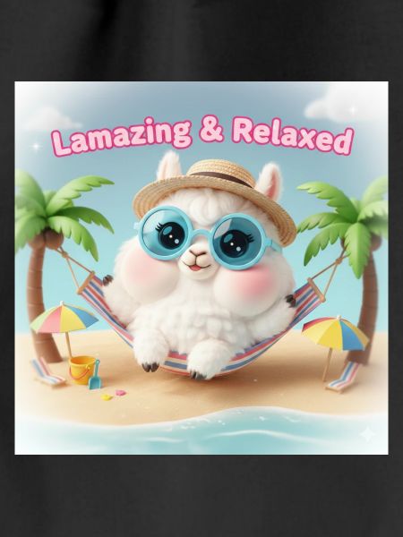 Llama Relax Beach Blue Glasses