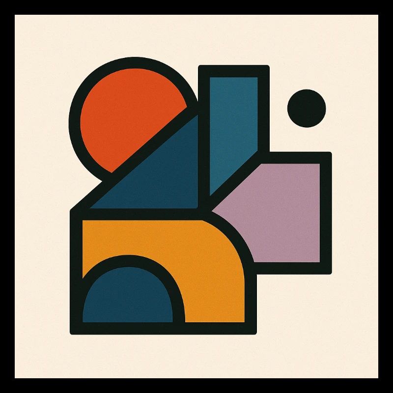 Formes Géométriques Contrastées