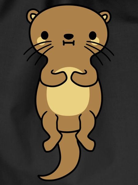 nice floating otter