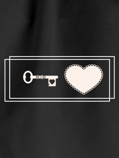Heart with key