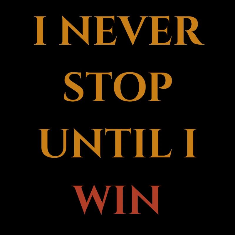 Never stop