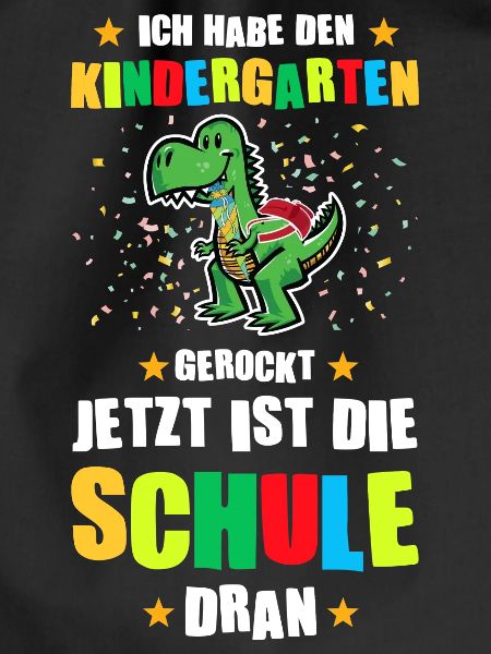 Schulkind Dino Schulbeginn Geschenk