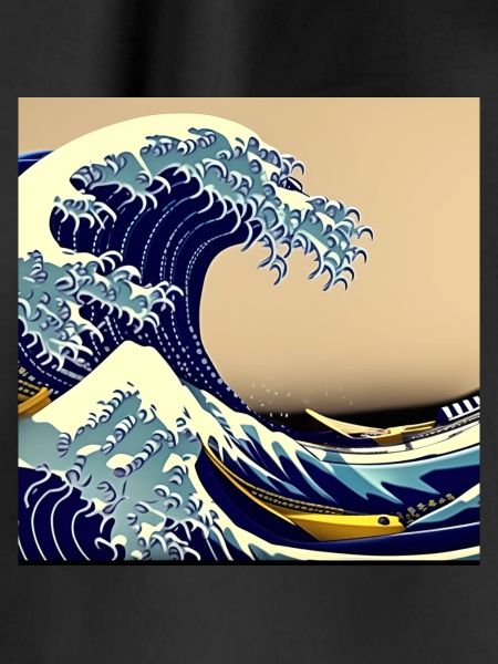Wave of kanagawa,wave, illustration,Japan
