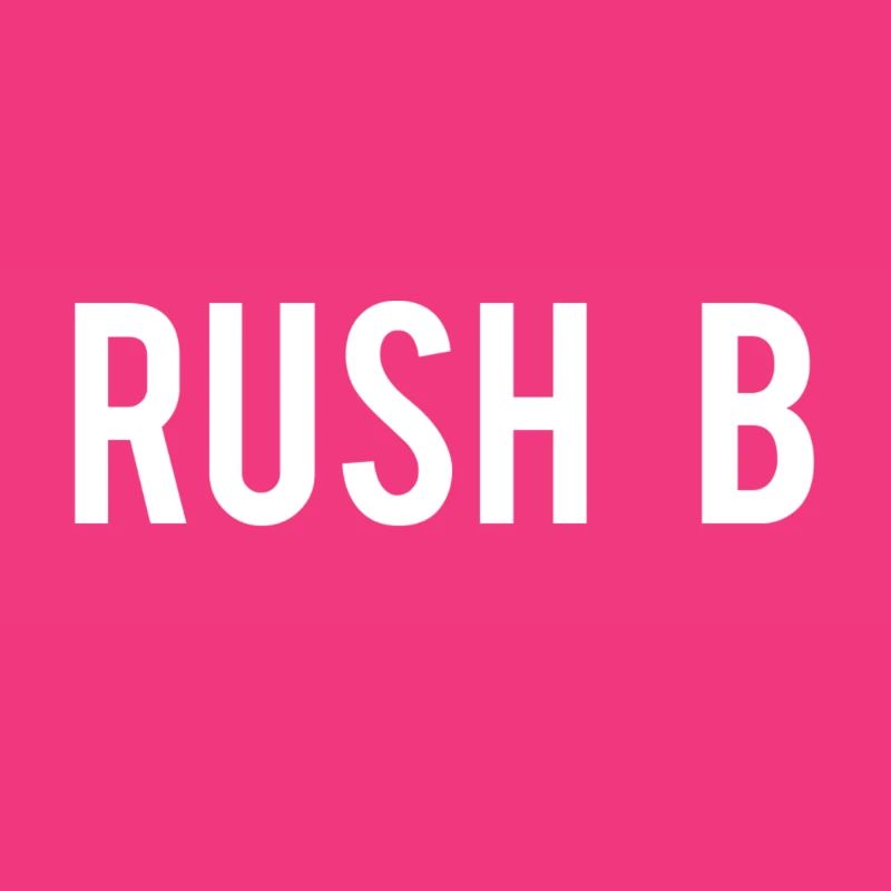 Rush B lettrage! Idée de cadeau de jeu