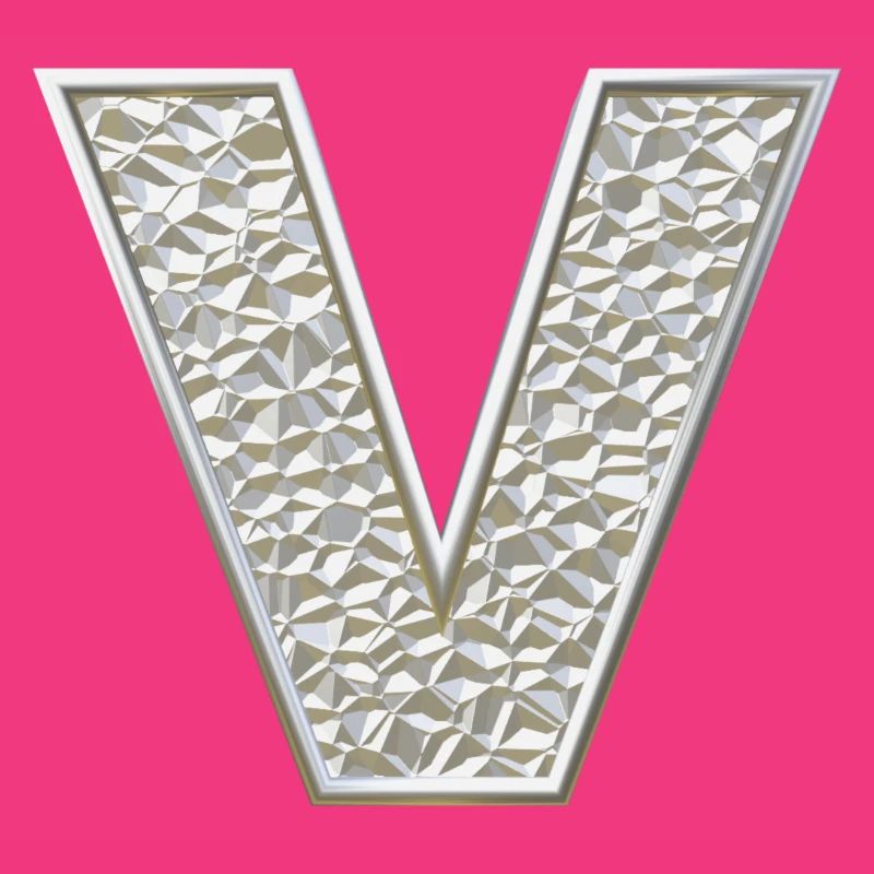 V, lettre, initiale, monogramme,