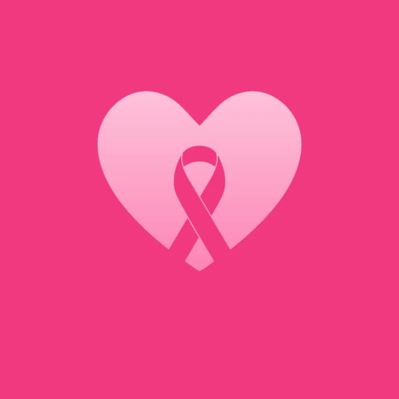 Coeur rose avec arc de conscience