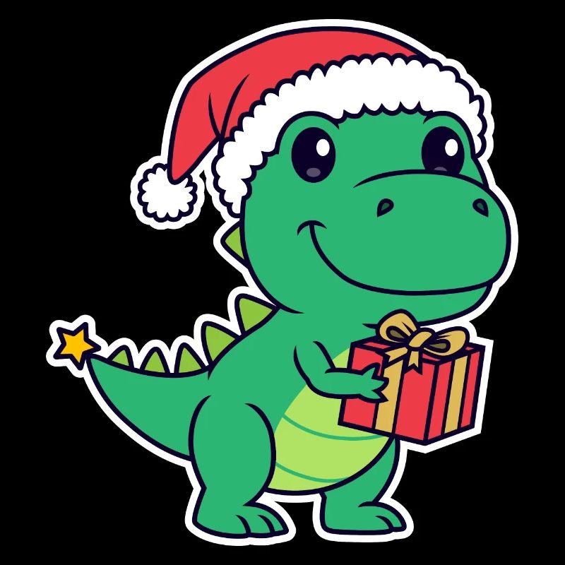 Süßer T-Rex Dinosaurier Weihnachten Geschenke (h)