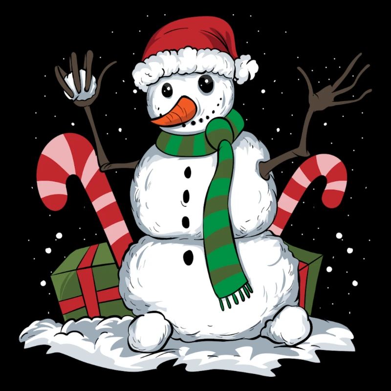 Winter snowman design