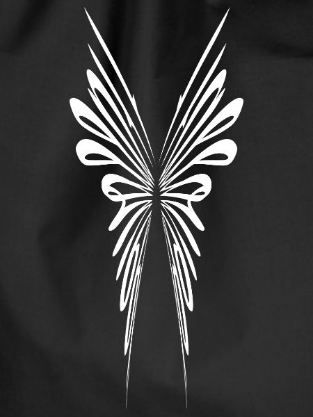 Filigree abstract wings