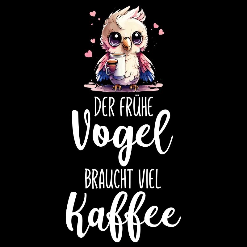 Eine lustige Eule braucht viel Kaffee Sprüche