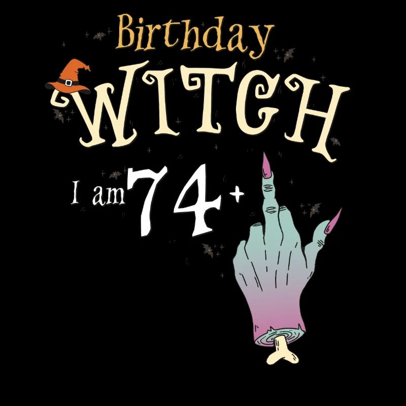 75 yo Witch HallowQueen 75th Birthday Funny