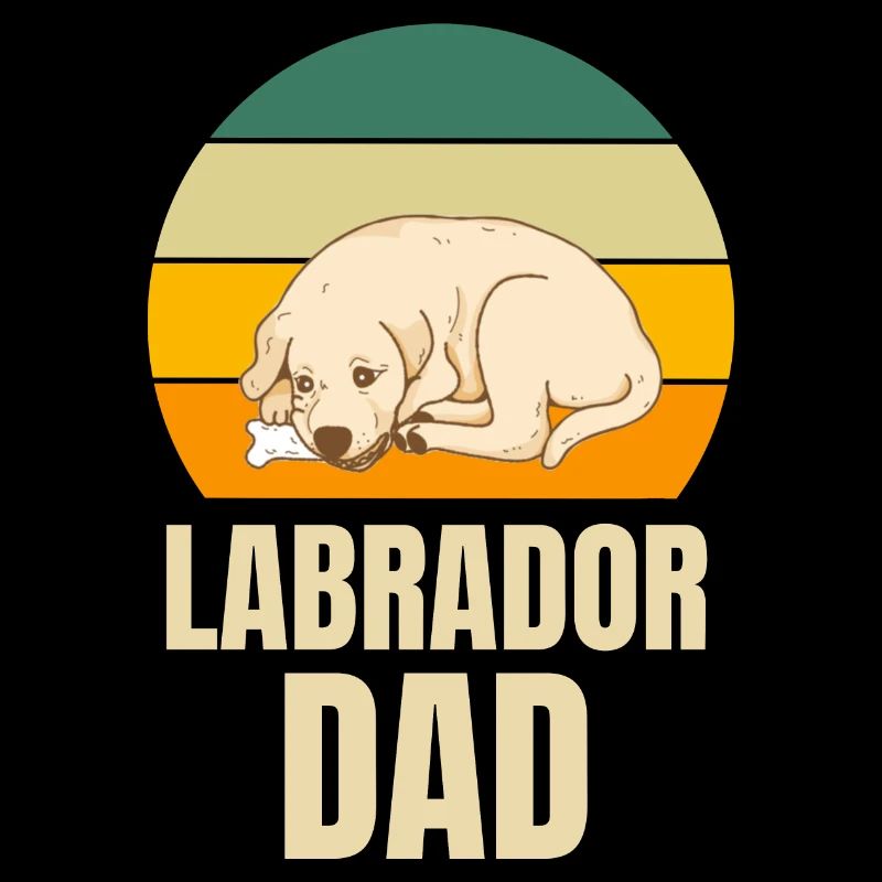 Retro Hunde Papa Labrador