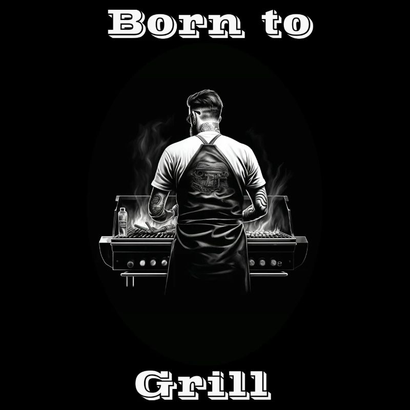 Born to Grill weiß