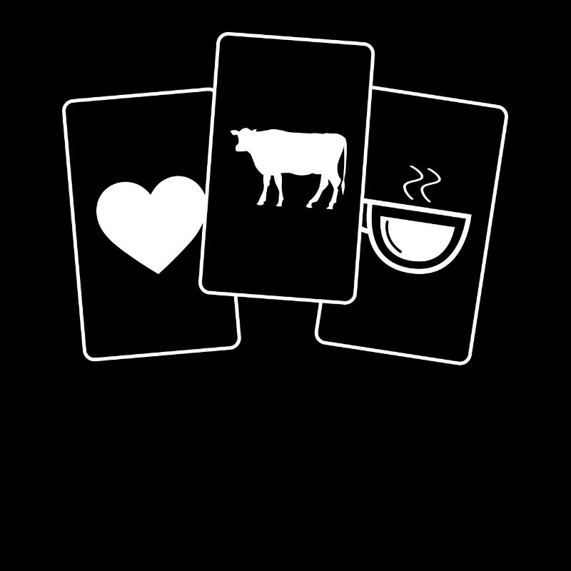 Herz - Kaffee - Kuh -