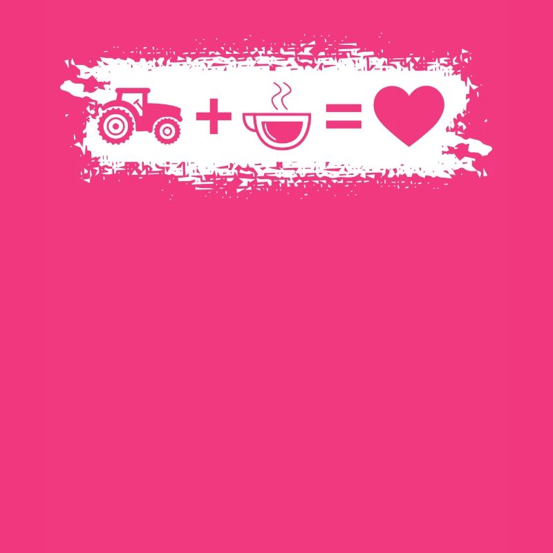Grunge Rectangle - Heart - Coffee - Tractor -