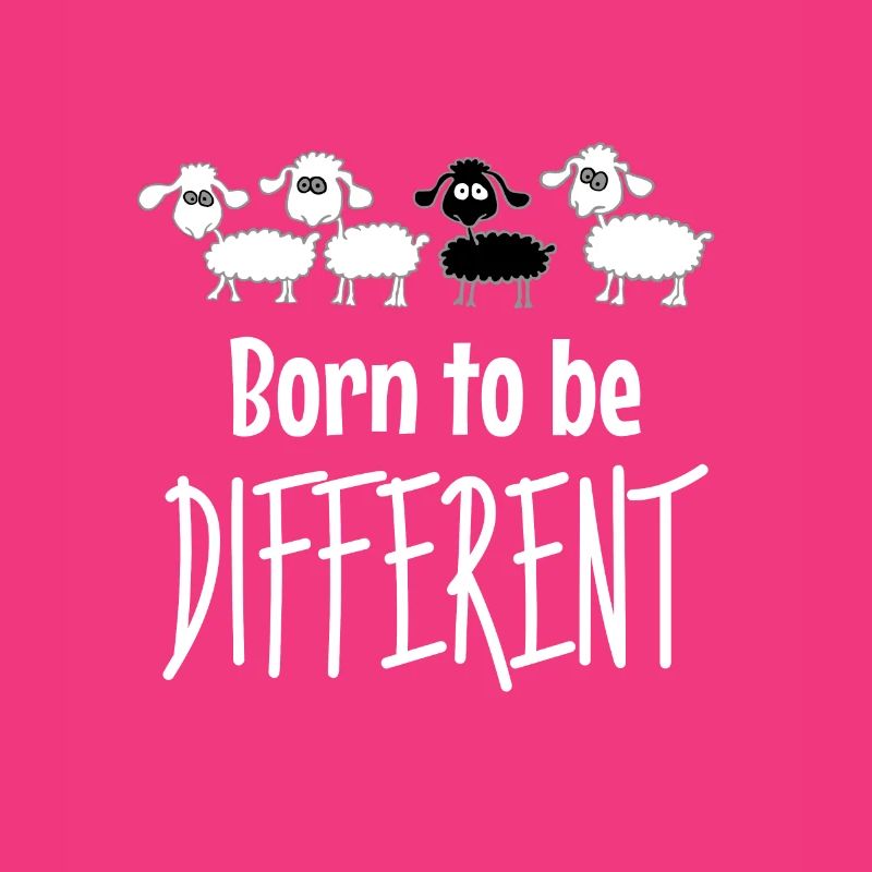 Born to be different. Black sheep