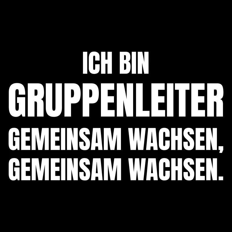 Gruppenleiter gemeinsam wachsen gemeinsam wachsen