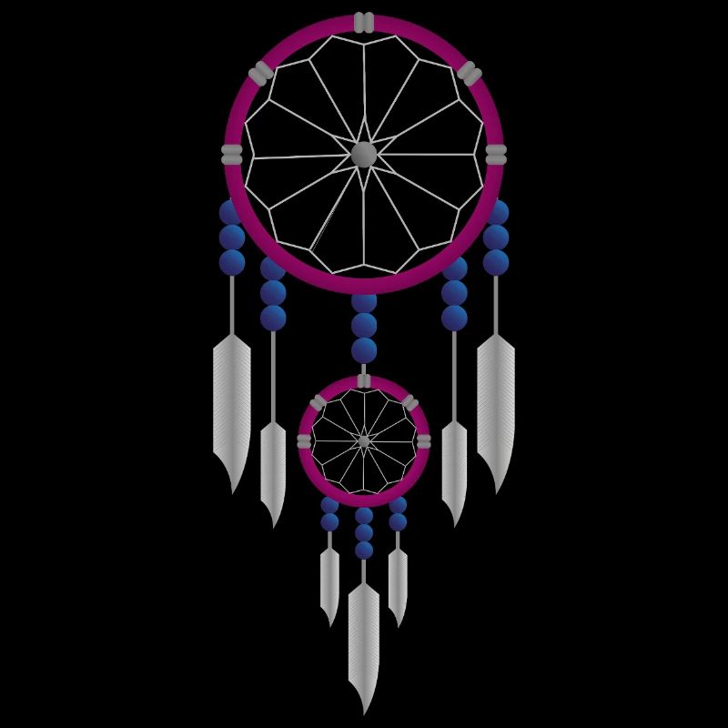 Attrape-rêves violet et bleu