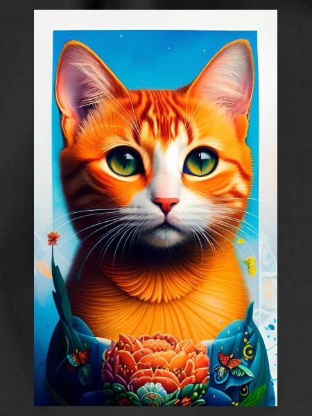 Orange Cat Painting