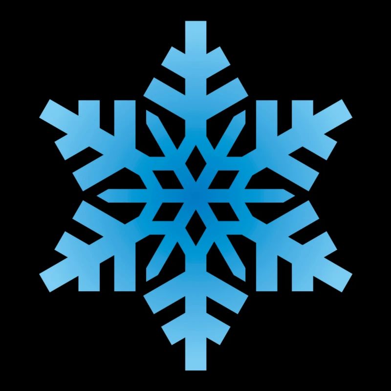 Flocon de neige bleu clair
