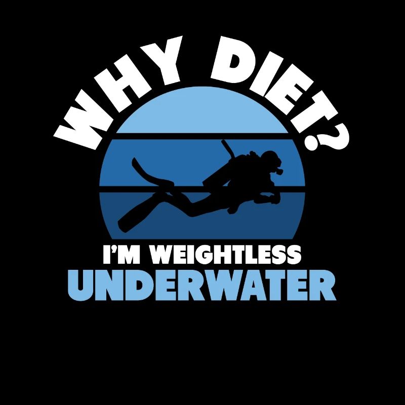 Why Diet I'm Weightless Underwater Tauchen Taucher