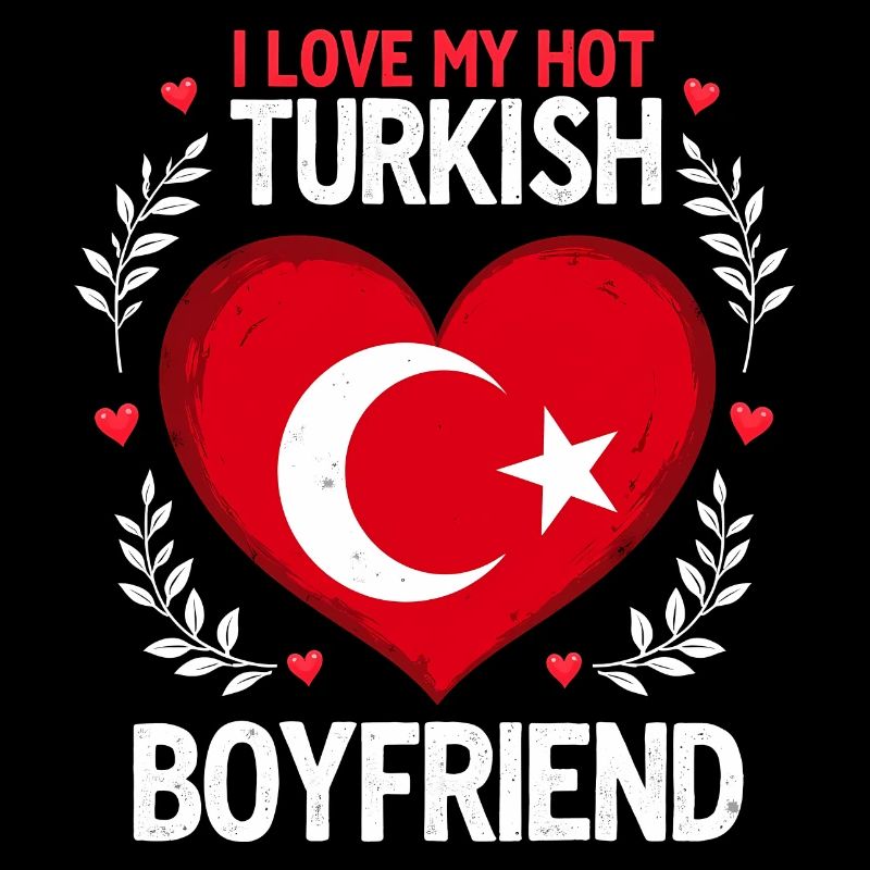 Turkish Relationship - Heart & Flag