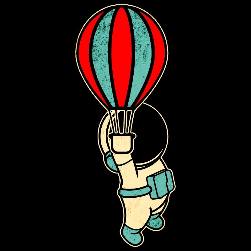Astronaute Astronaute Montgolfière Astronaute