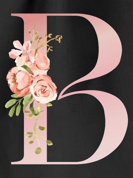 B Pastel Floral