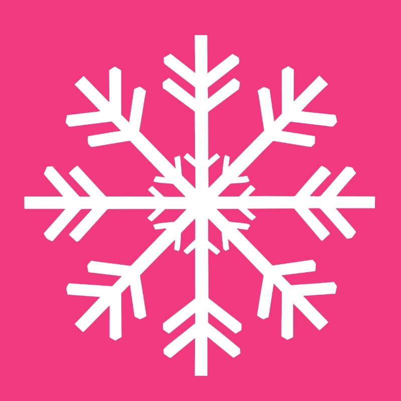 snowflake with natural shapes