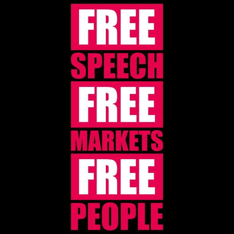 Marché de la liberté d’expression Peuple Libertarian Freedom Logo