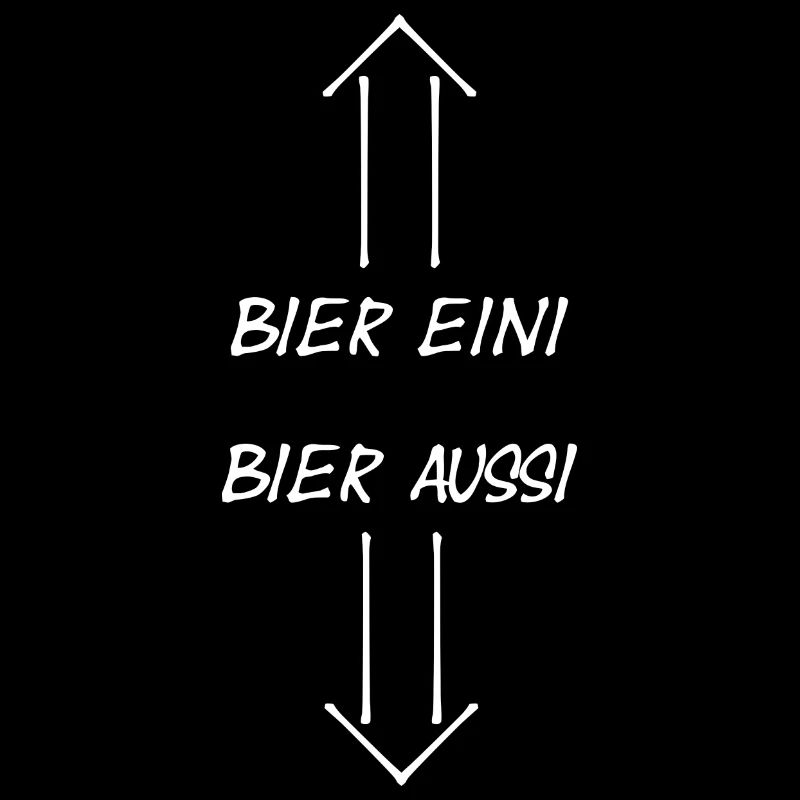 Bier eini Bier aussi Humor Anleitung