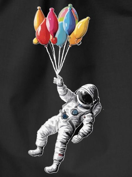 Astronaut with balloons
