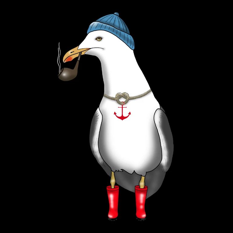 Möwe Seemann Kapitän