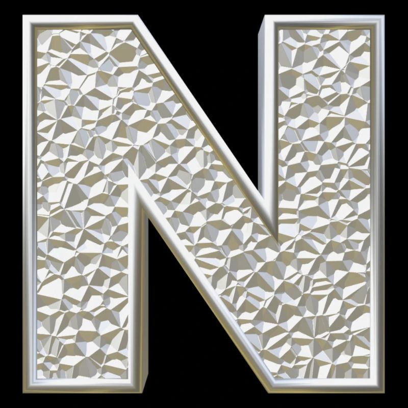 N, letter, letter N, initial, initial N, monogram,